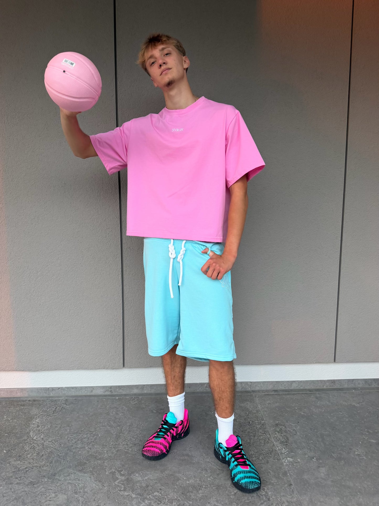 NVRGN Oversize Summer T-shirt Pink